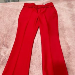 Zara Red Women's Pants